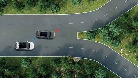Blind-spot collision avoidance assist (BCA)