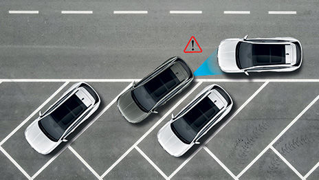 Rear cross traffic collision avoidance assist (RCCA)